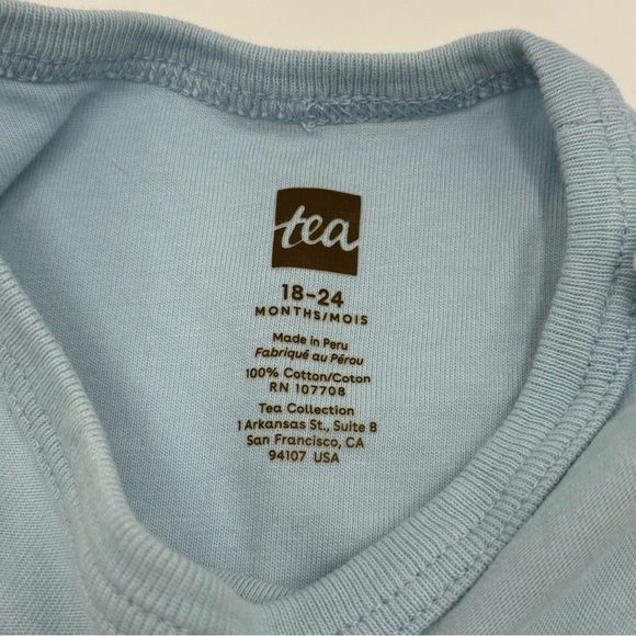 Tea Collection Kids Japanese Fish Flags Graphic Tee 18-24 mo Blue Red Cotton EUC - Picture 10 of 10